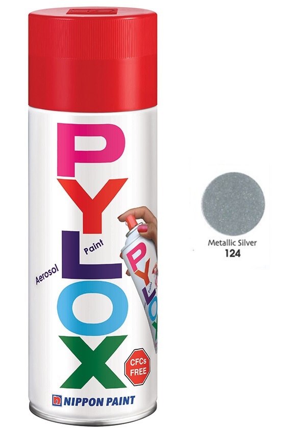 立邦 PYLOX 手噴漆 124 銀色 (金屬系色) (ST04)