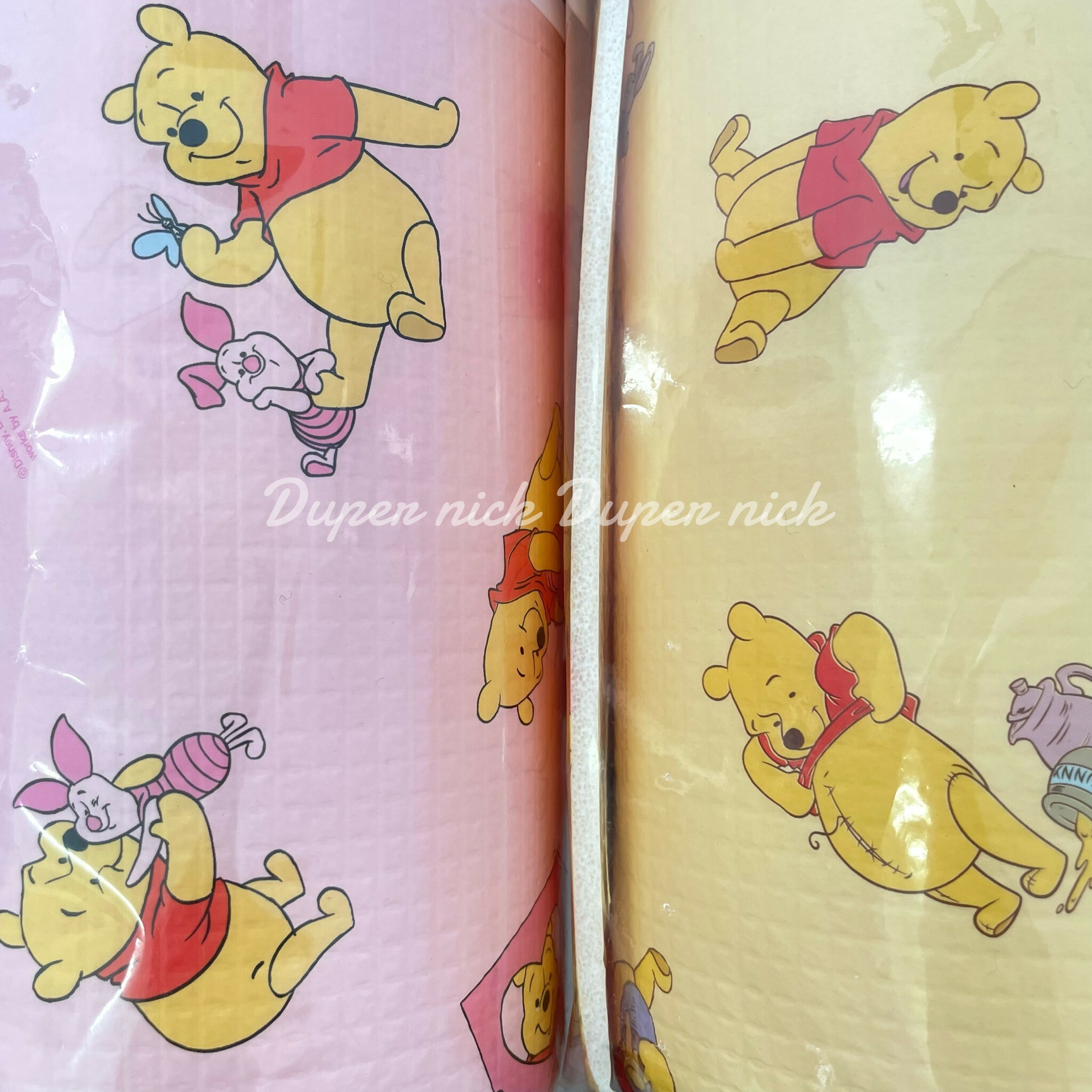 韓國 小熊維尼 泡棉 防撞貼 黃/粉