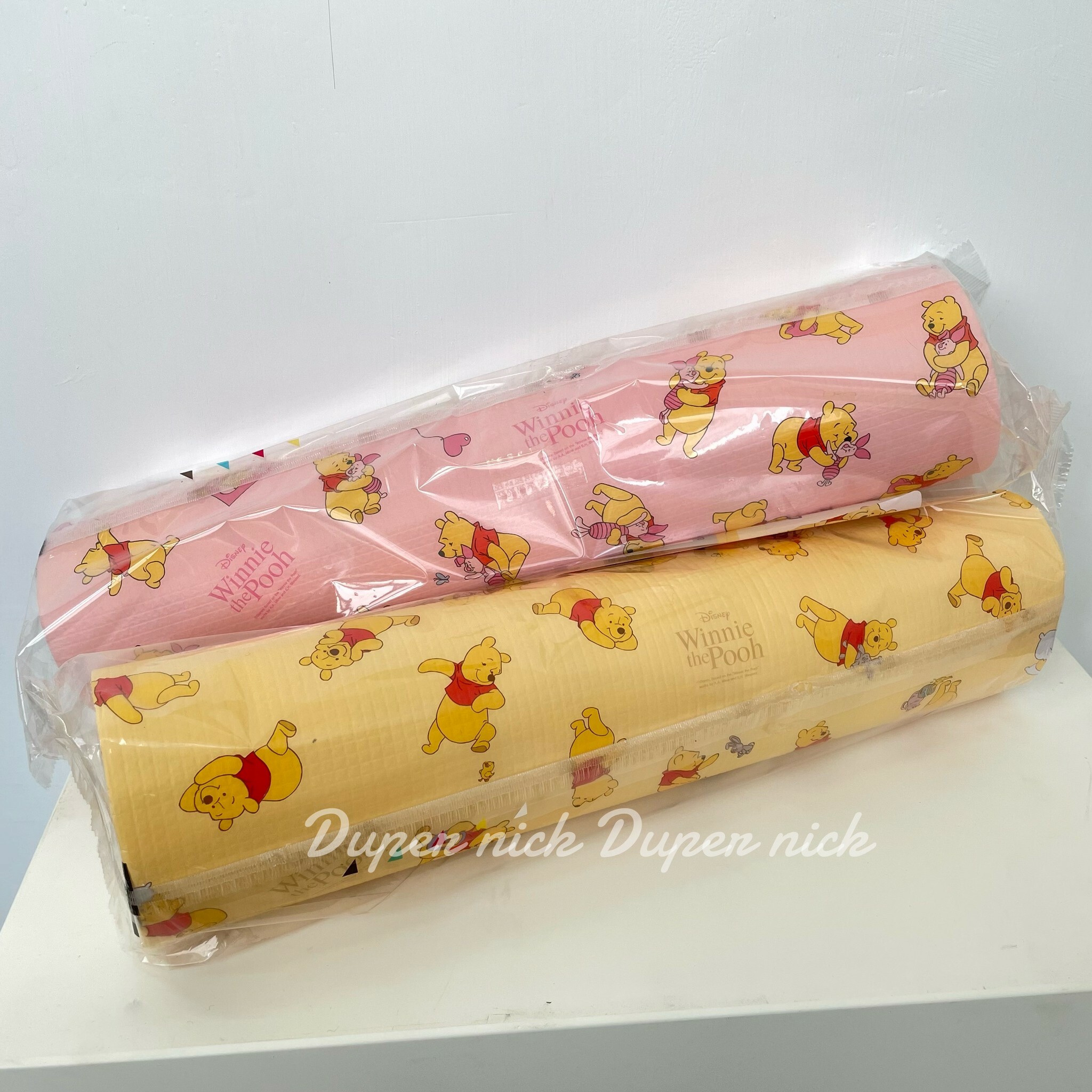 韓國 小熊維尼 泡棉 防撞貼 黃/粉