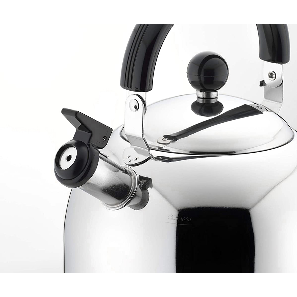 YOSHIKAWA》日本製304不鏽鋼笛音熱水壺(4L)