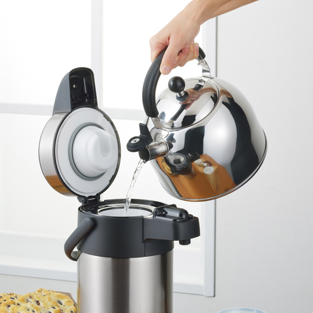 YOSHIKAWA》日本製304不鏽鋼笛音熱水壺(4L)