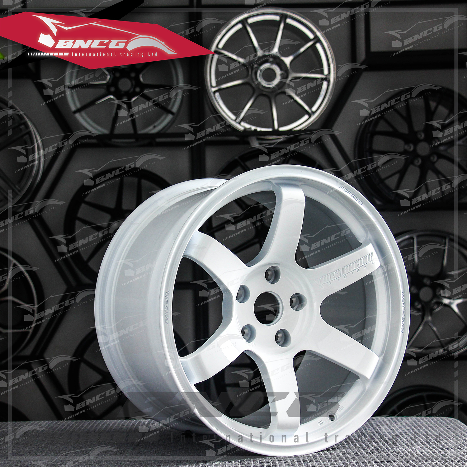 單片式 萬噸鍛造工藝輪圈 Work 亮白套色工藝 品牌訂製鋁圈 改裝 高強度 輕量化 客製化 輪框