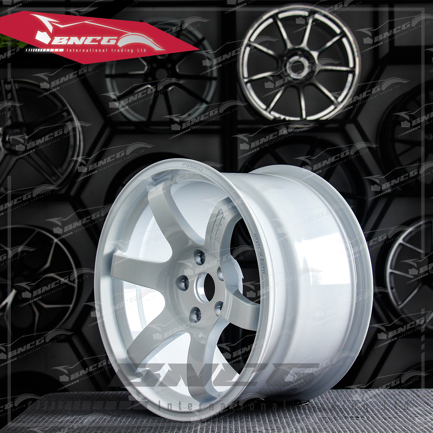 單片式 萬噸鍛造工藝輪圈 Work 亮白套色工藝 品牌訂製鋁圈 改裝 高強度 輕量化 客製化 輪框