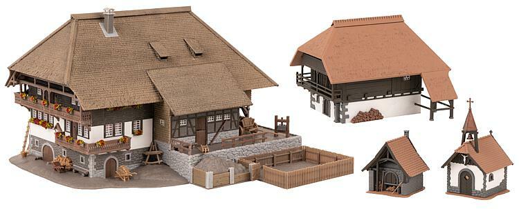 Faller 130677 HO scale, Vogtsbauernhof Black Forest Set