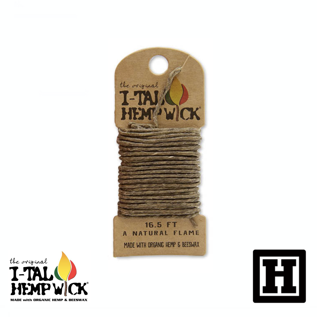 I-TAL Hemp Wick 蜂蠟燃繩