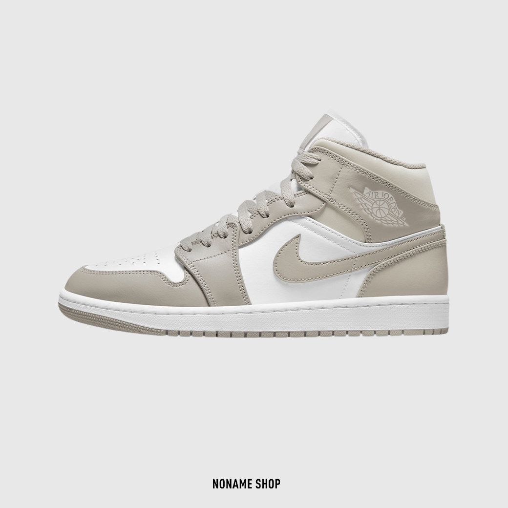 NIKE Air Jordan 1 Mid " Linen " 奶茶棕 AJ1 中筒