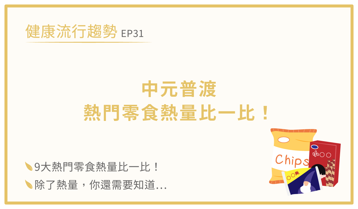 零食熱量與普渡要準備什麼的零食推薦