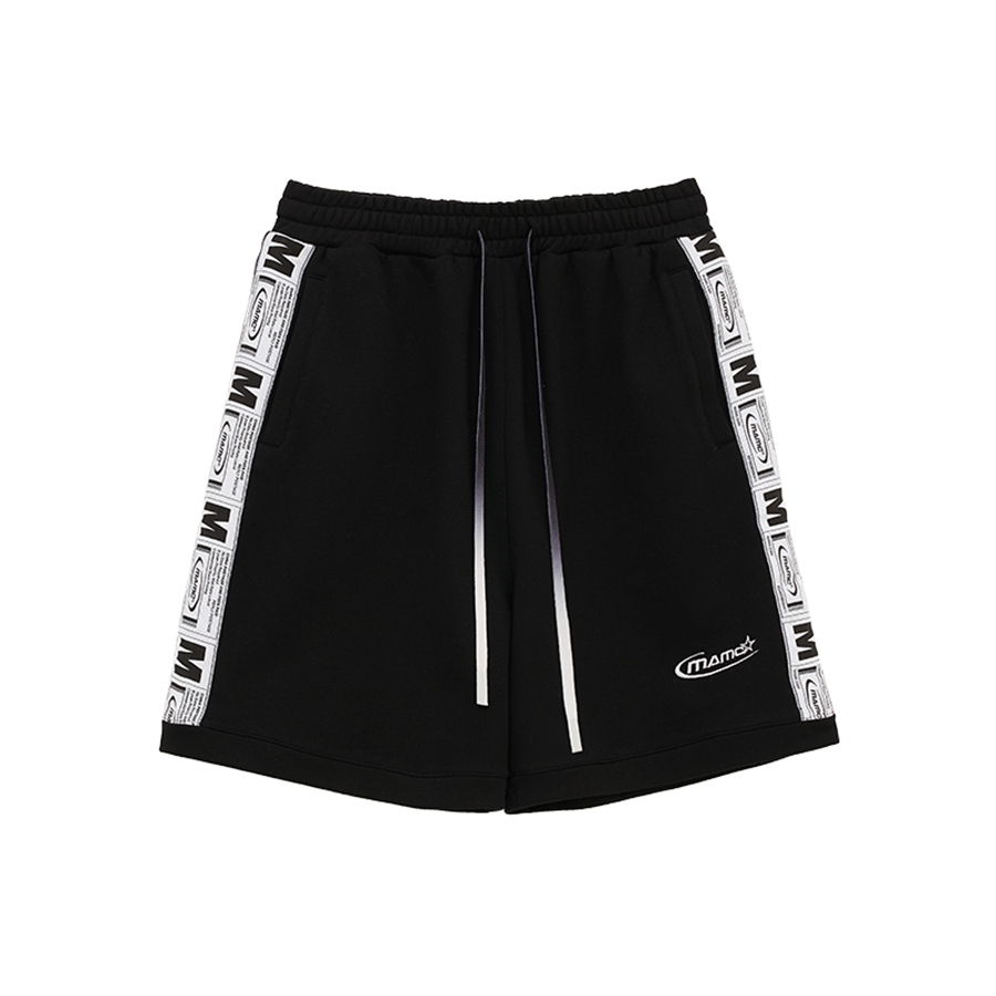 【 MAMC |  側織帶標籤短褲 - 2色 】