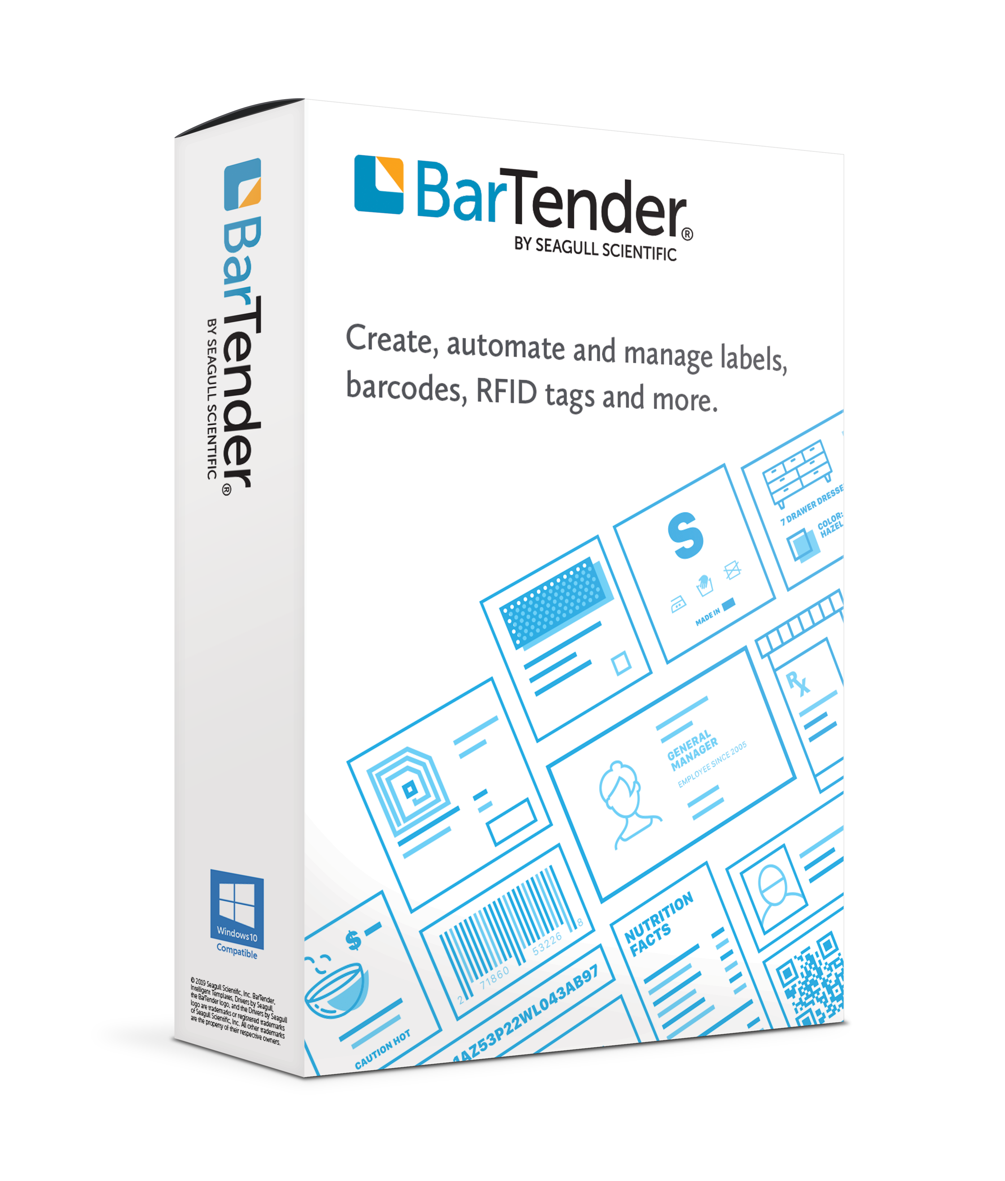 BarTender 2022 標籤設計軟件 Label Design software BarTender Starter, Professional, Automation, Enterprise