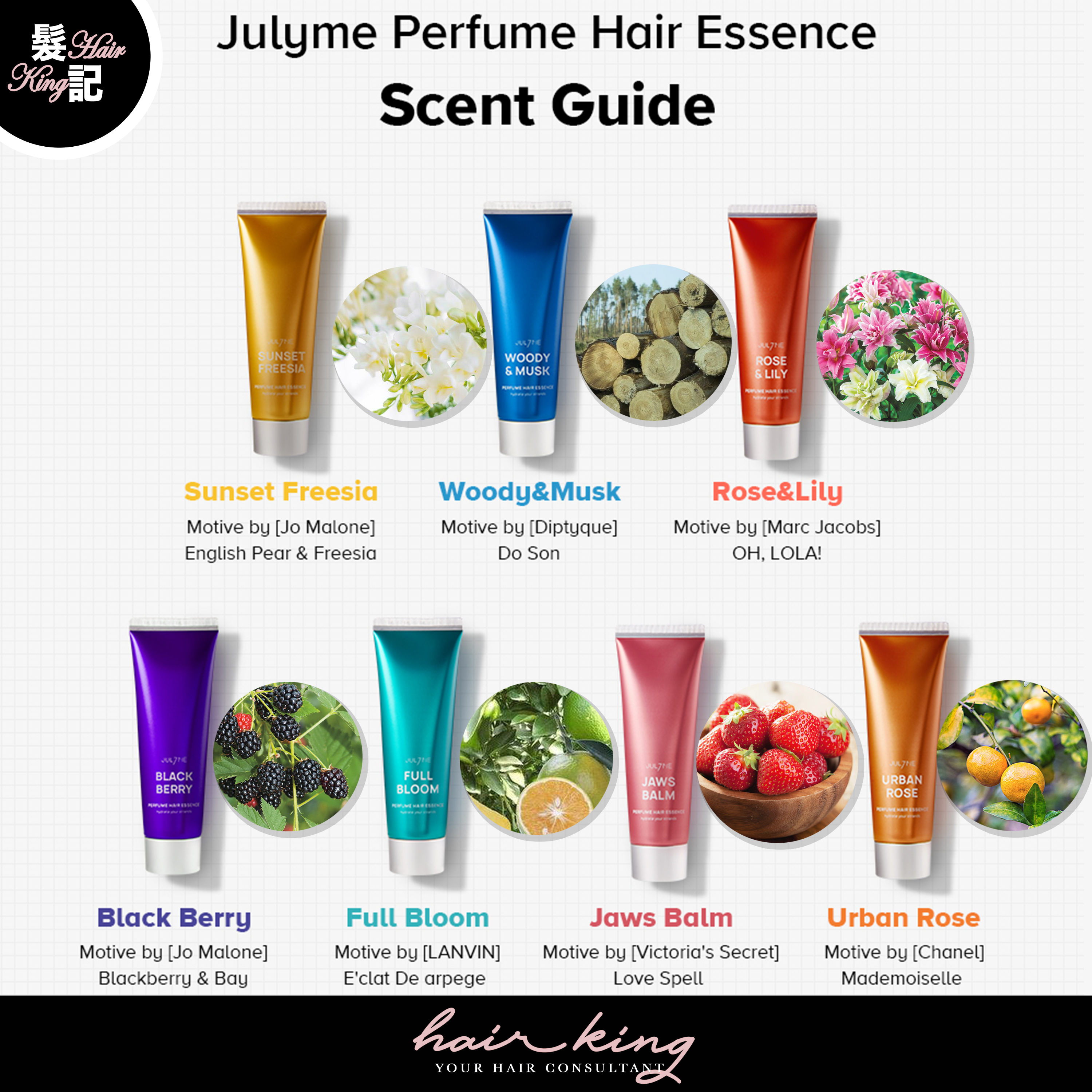 JULYME Perfume Hair Essence 80ml