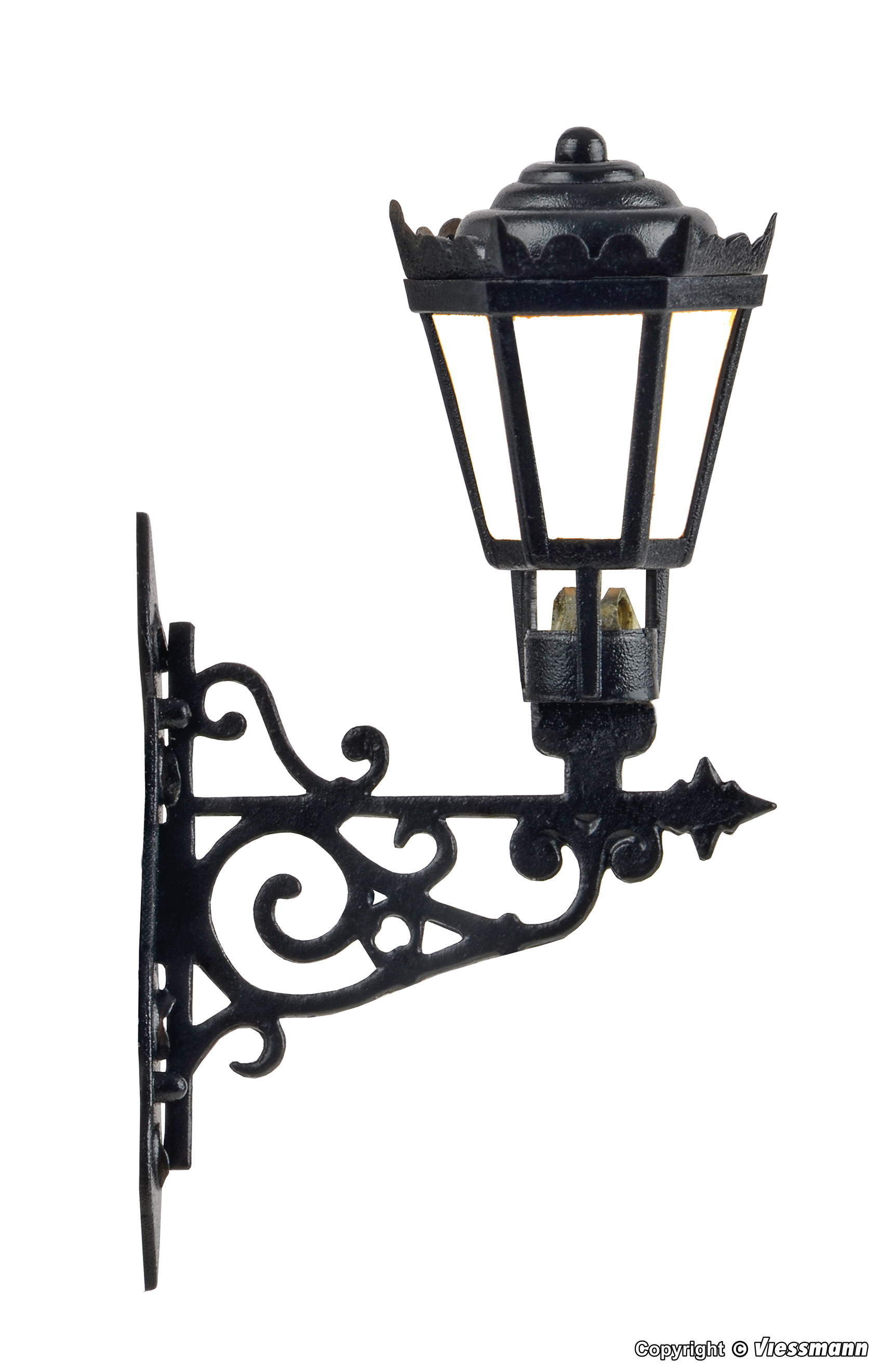 Viessmann 6074 HO規 Wall park lamp LED warm-white 壁燈 暖白色