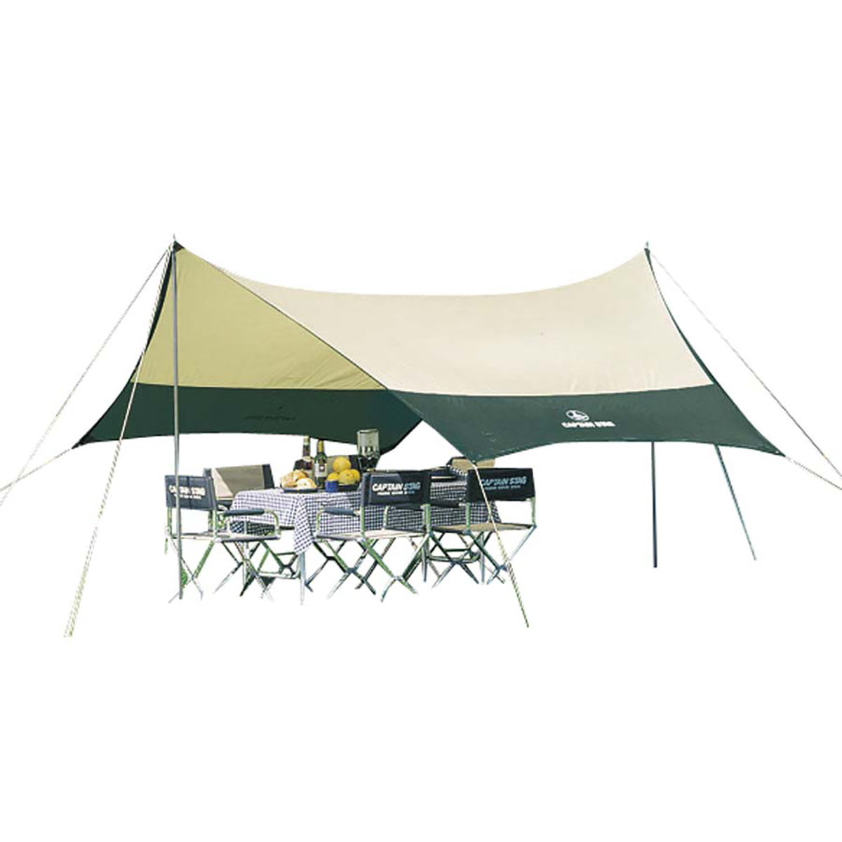 テント・タープ CAPTAIN STAG PLENA HEXA TARP SET Captain Stag Plena Hexa Tarp M-3155 六角天幕