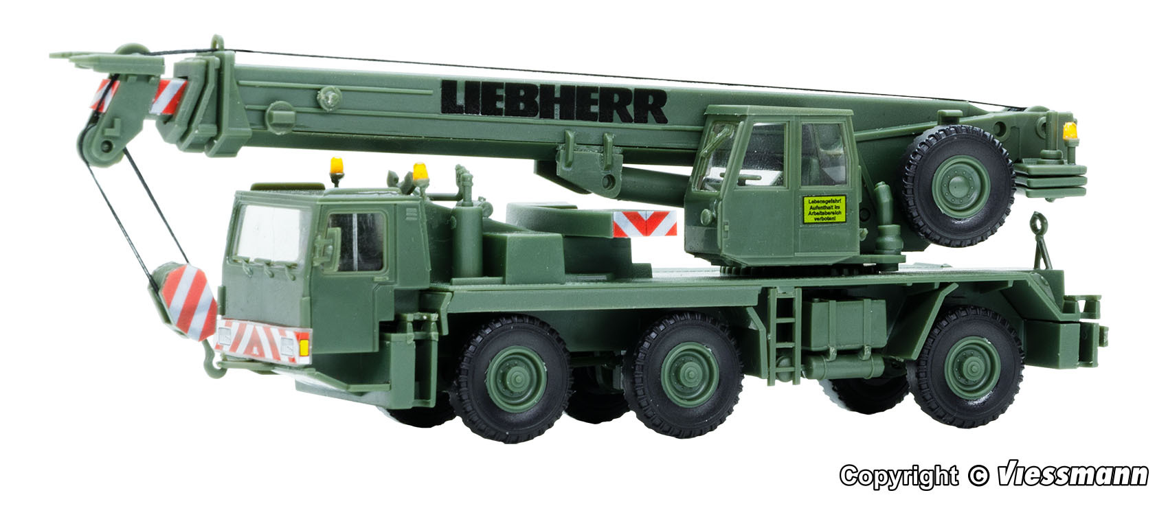 Kibri 18043 HO Scale Military LIEBHERR mobile crane LTM 1050/3