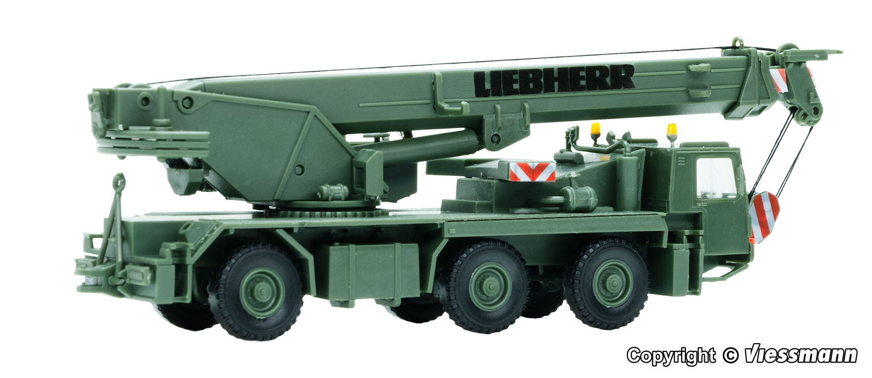 Kibri 18043 HO Scale Military LIEBHERR mobile crane LTM 1050/3