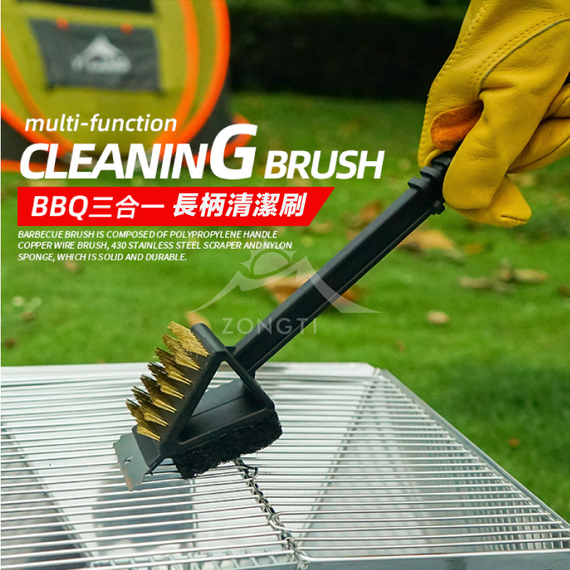 【CLS】BBQ野炊燒烤清潔刷｜長柄款 D-1-3