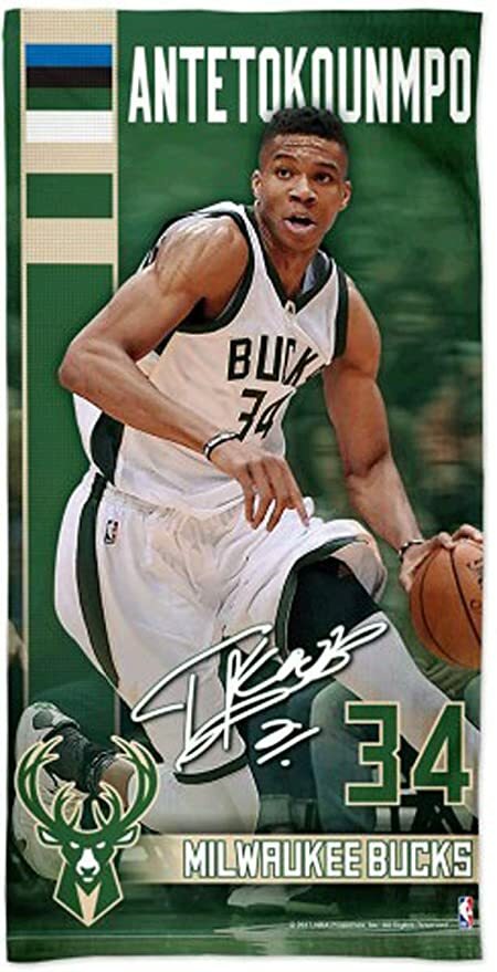 WinCraft 密爾瓦基公鹿隊 Giannis Antetokounmpo Spectra 海灘大毛巾