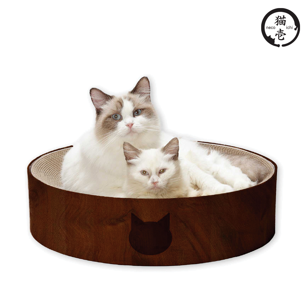 貓壹 抓抓盆XL套組 櫻桃木紋
