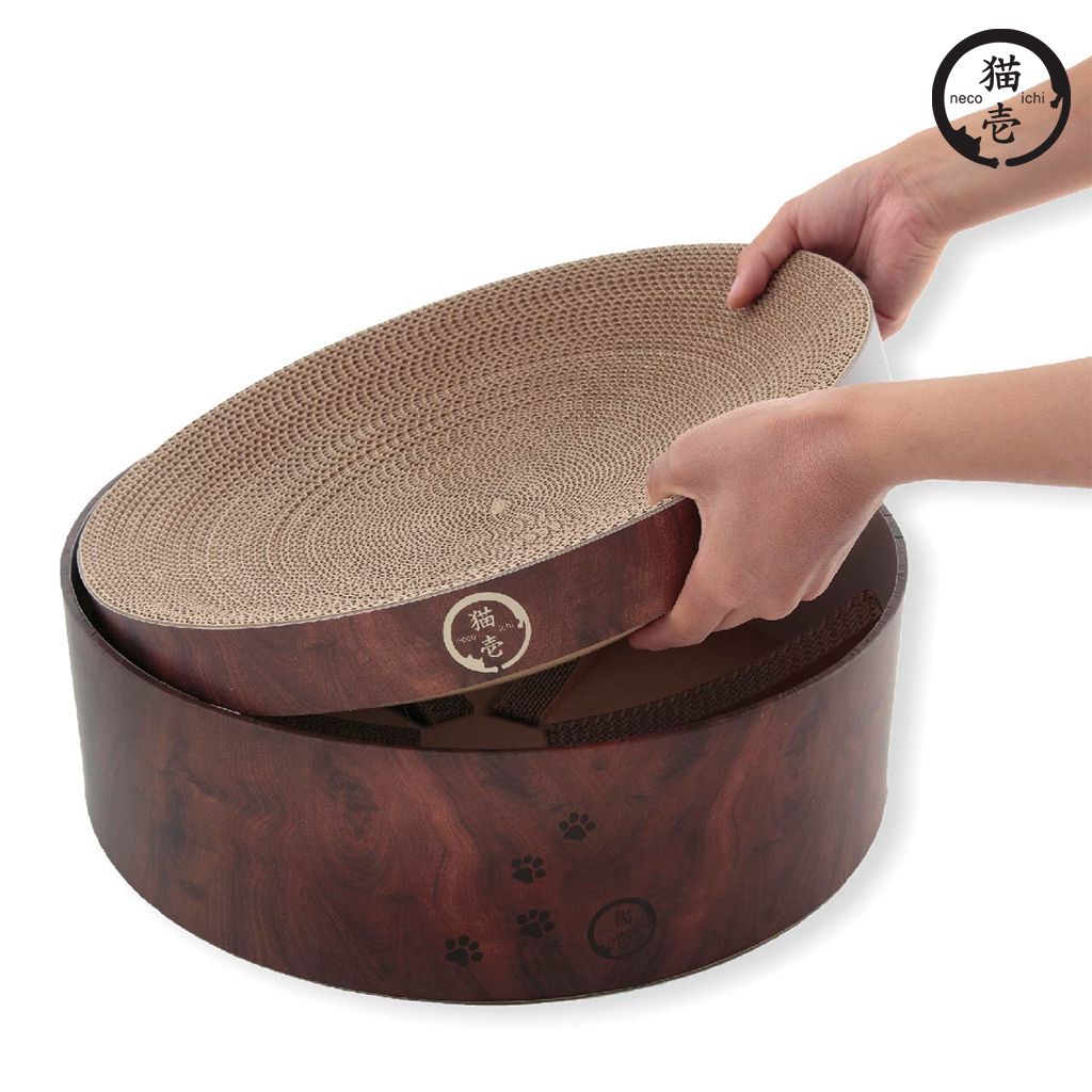貓壹 抓抓盆 櫻桃木紋 補充內盆2入