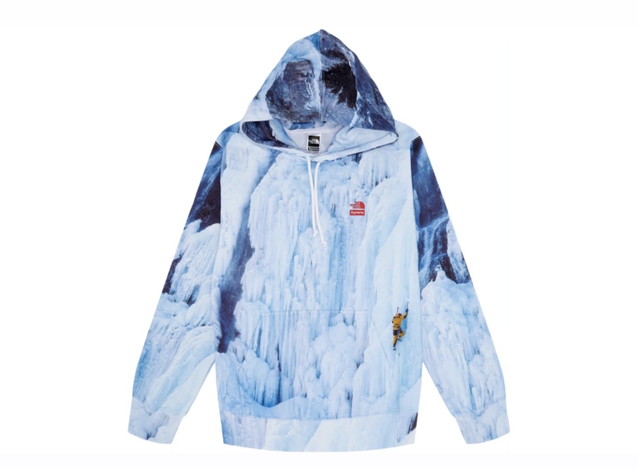 The north face deals x supreme hoodie