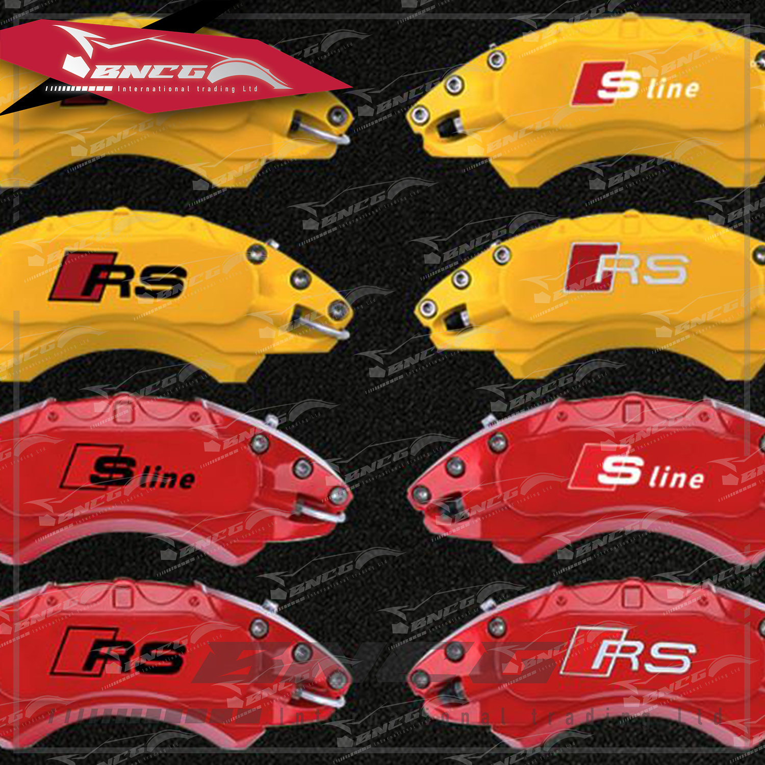 奧迪 Audi 原廠 全車系適用 改裝 外觀件 鋁合金 煞車卡鉗罩 卡鉗蓋 訂製字樣不加價 12色可選 【一套4組】