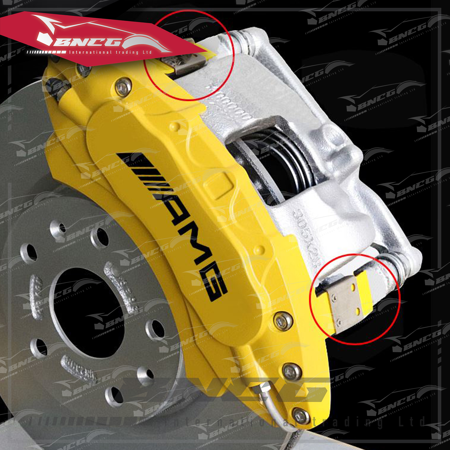 賓士 Benz 原廠 全車系適用 改裝 外觀件 鋁合金 煞車卡鉗罩 卡鉗蓋 訂製字樣不加價 12色可選 【一套4組】