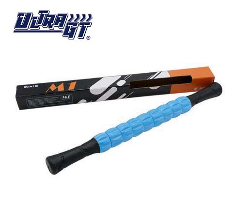 ULTRA GT M1 按摩棒肌肉滾輪 緩解疼痛 便攜式 健身瑜伽滾輪 (藍色)