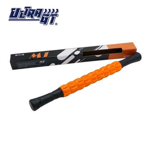 ULTRA GT M1 按摩棒肌肉滾輪 緩解疼痛 便攜式 健身瑜伽滾輪 (橙色)