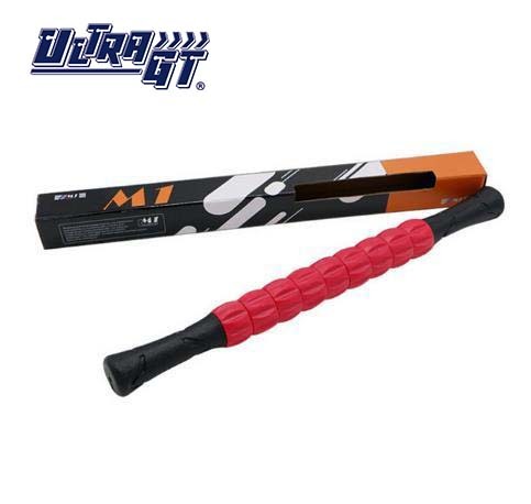 ULTRA GT M1 按摩棒肌肉滾輪 緩解疼痛 便攜式 健身瑜伽滾輪 (紅色)