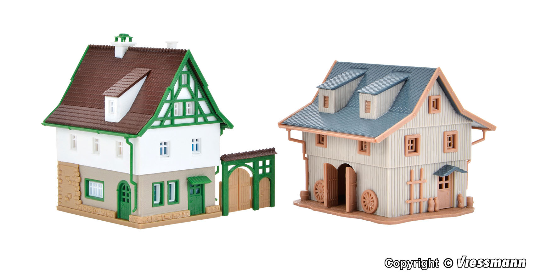 Vollmer 49540 Z規 Farm house with barn and yard gate 農舍