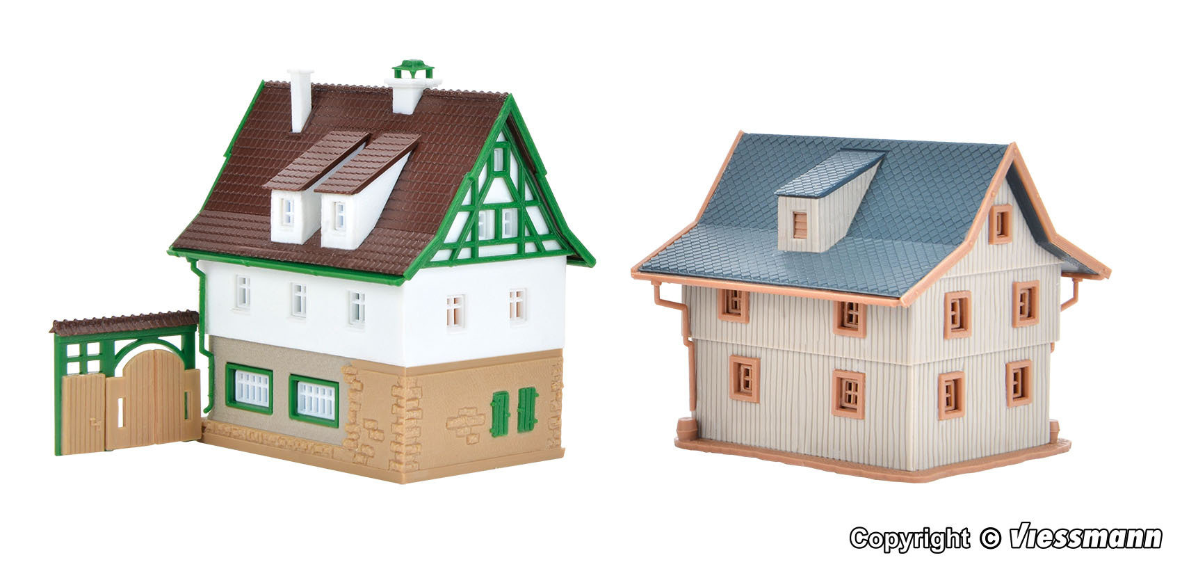 Vollmer 49540 Z規 Farm house with barn and yard gate 農舍