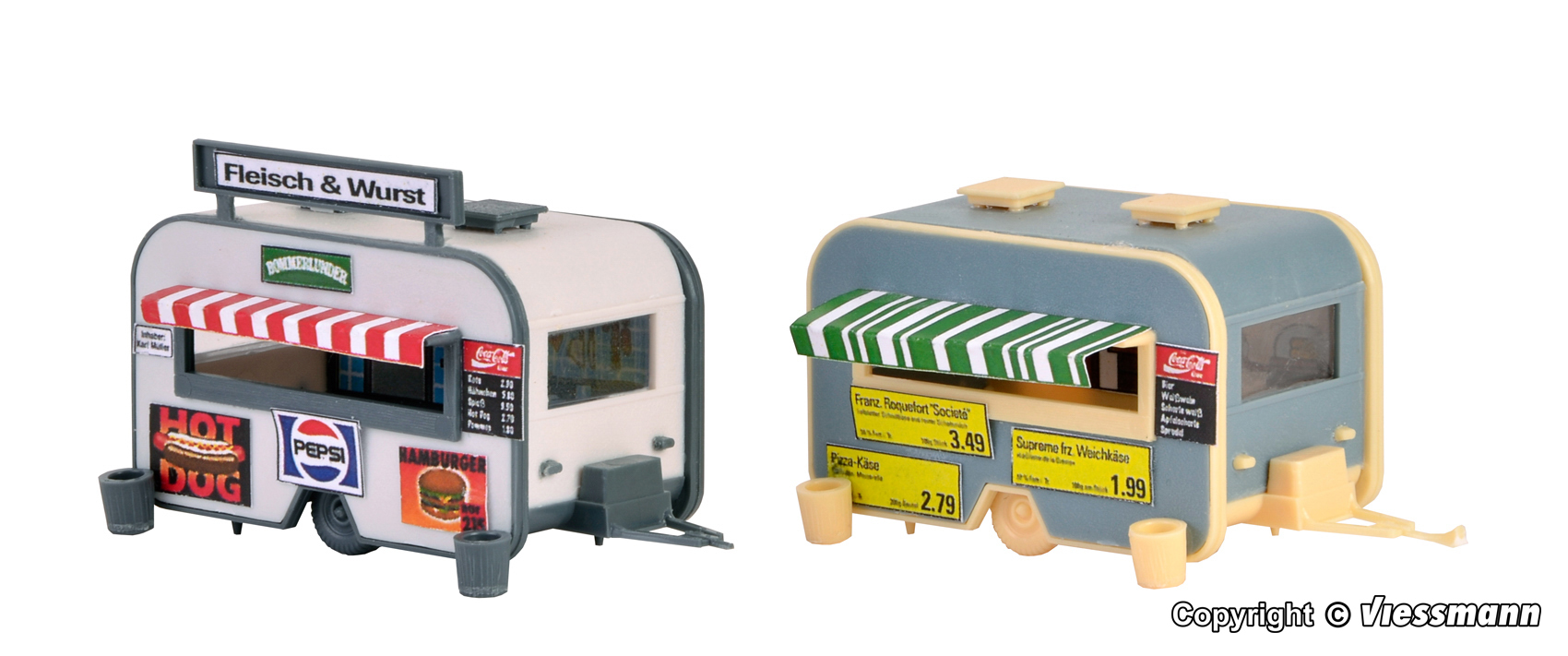 Vollmer 45144 HO Scale, Sales trailer 2 pieces