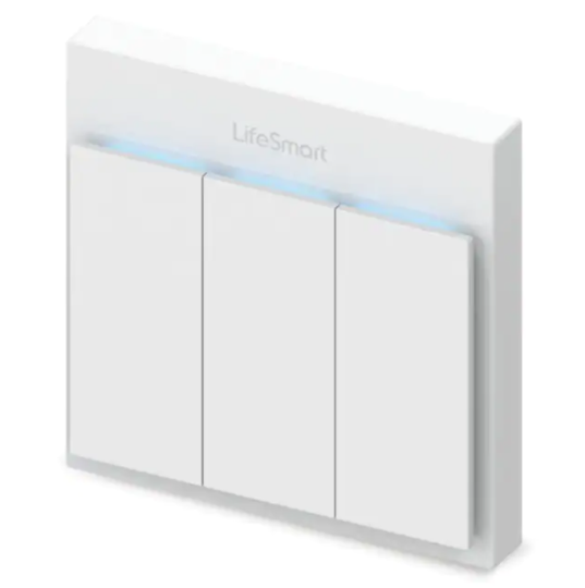 LifeSmart BLEND Smart Switch 流光開關 (3位智能燈掣) (白)