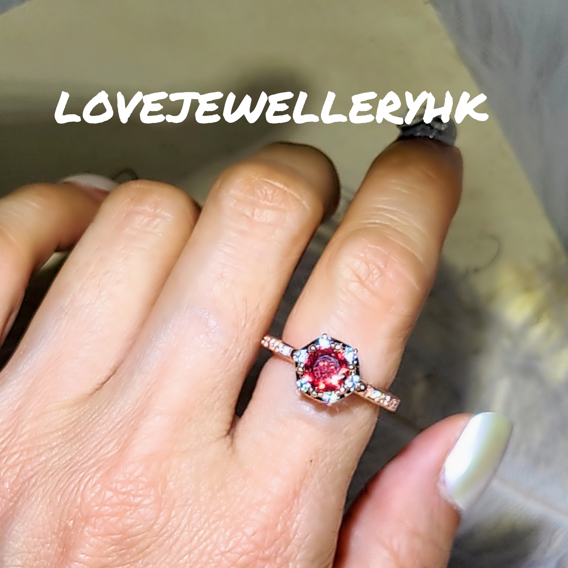 石榴石戒指RG003RU