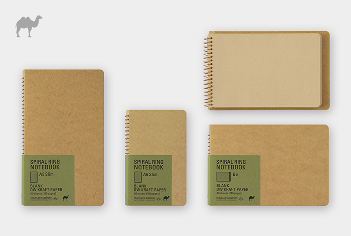 TRC Spiral Ring 筆記本 牛皮紙(3種尺寸）