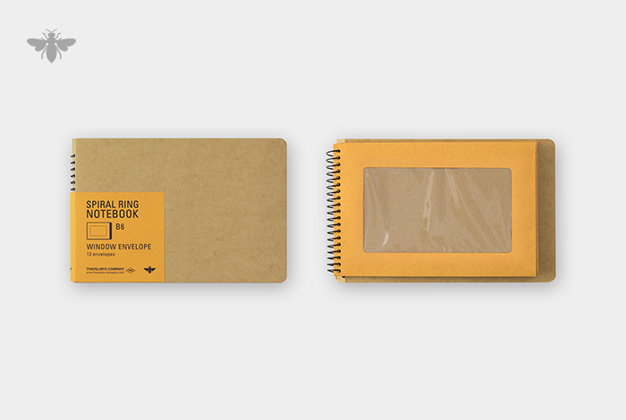 TRC Spiral Ring 筆記本 信封式透明窗