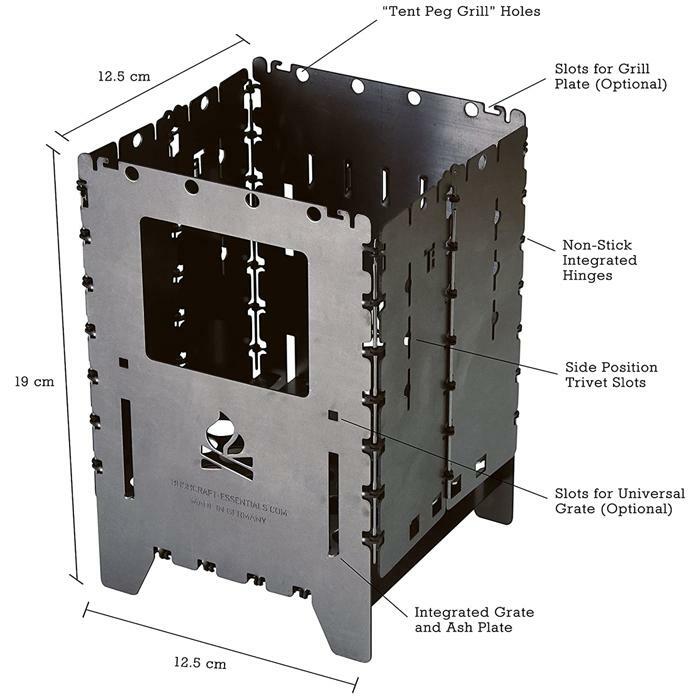 Bushcraft Essentials BCE-037 Bushbox XL Titanium Outdoor Stove 鈦金屬柴火爐