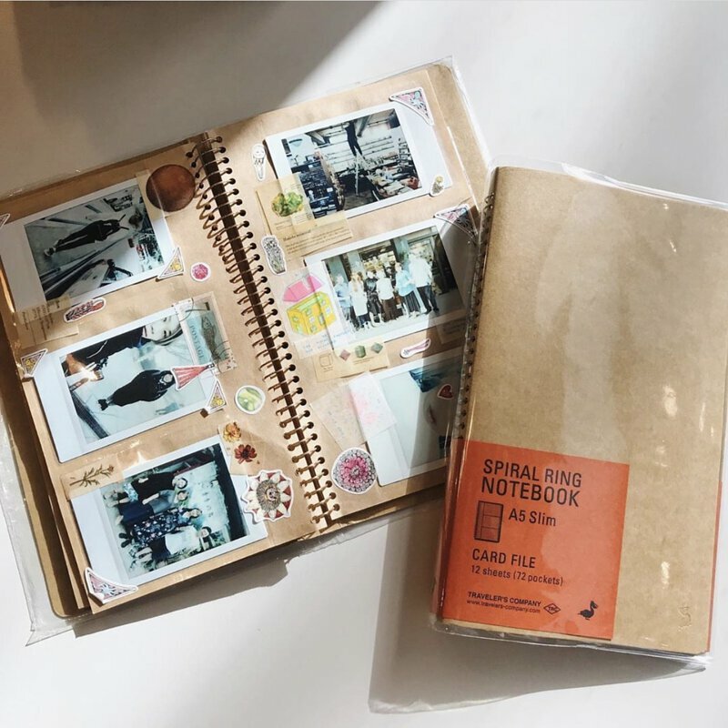 TRC Spiral Ring 筆記本 口袋相片夾/名片夾