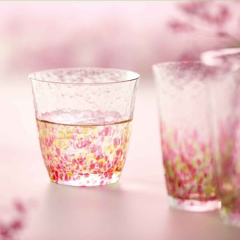 手工玻璃清酒杯 花之彩｜東洋佐佐木