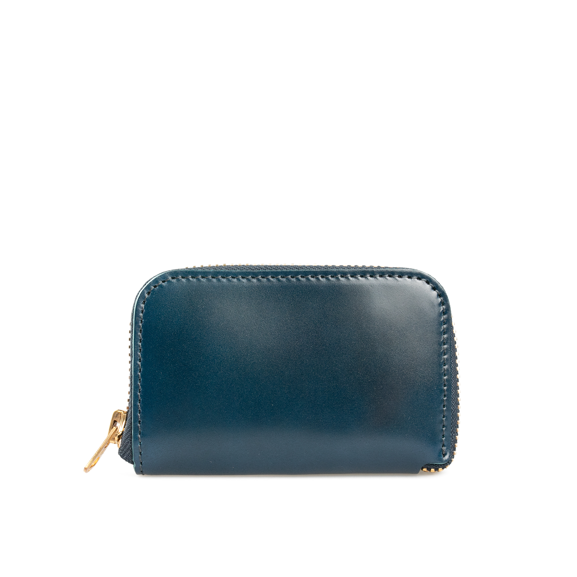 Barns Outfitters - Cordovan Round Zip Mini Wallet Navy