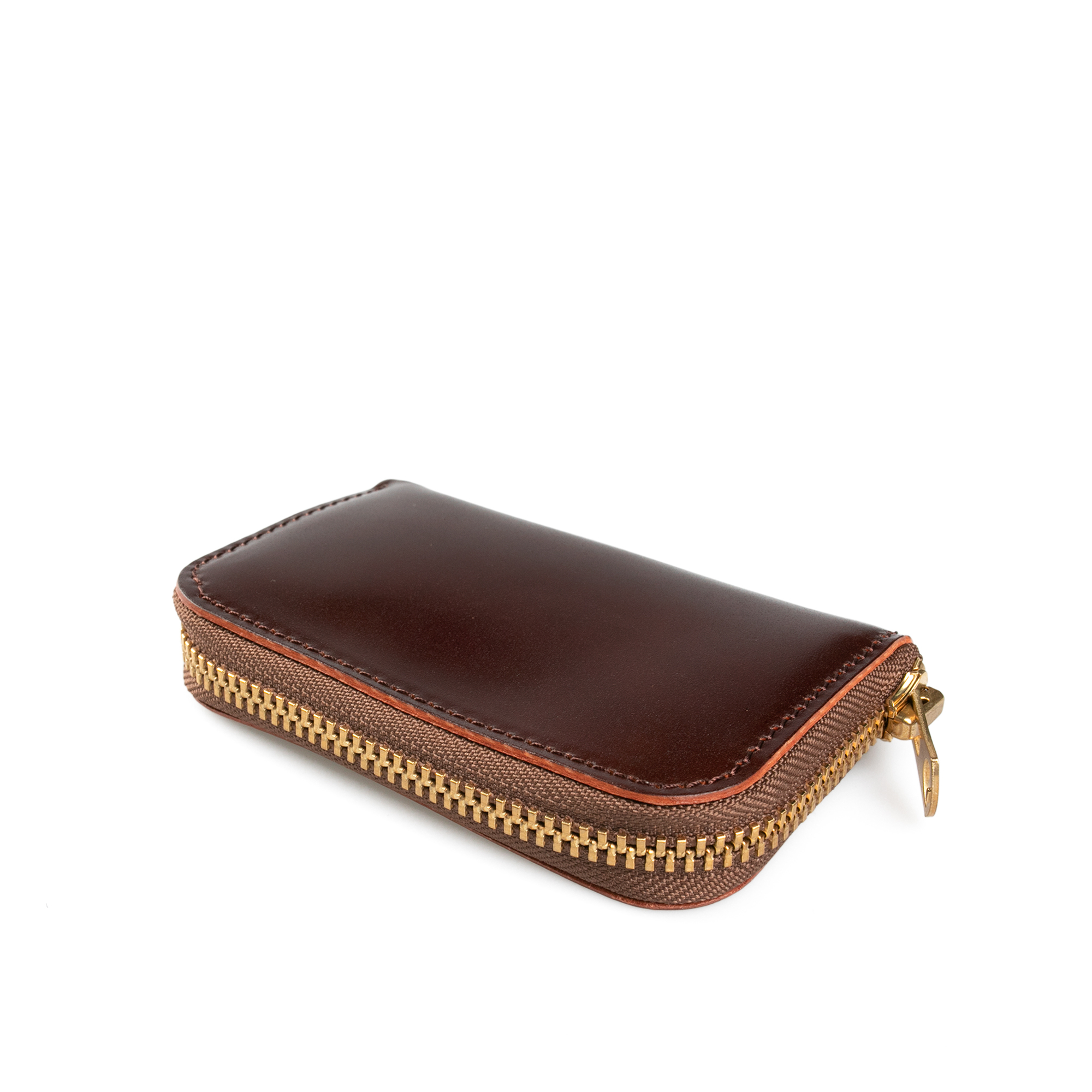 Barns Outfitters - Cordovan Round Zip Mini Wallet Choco