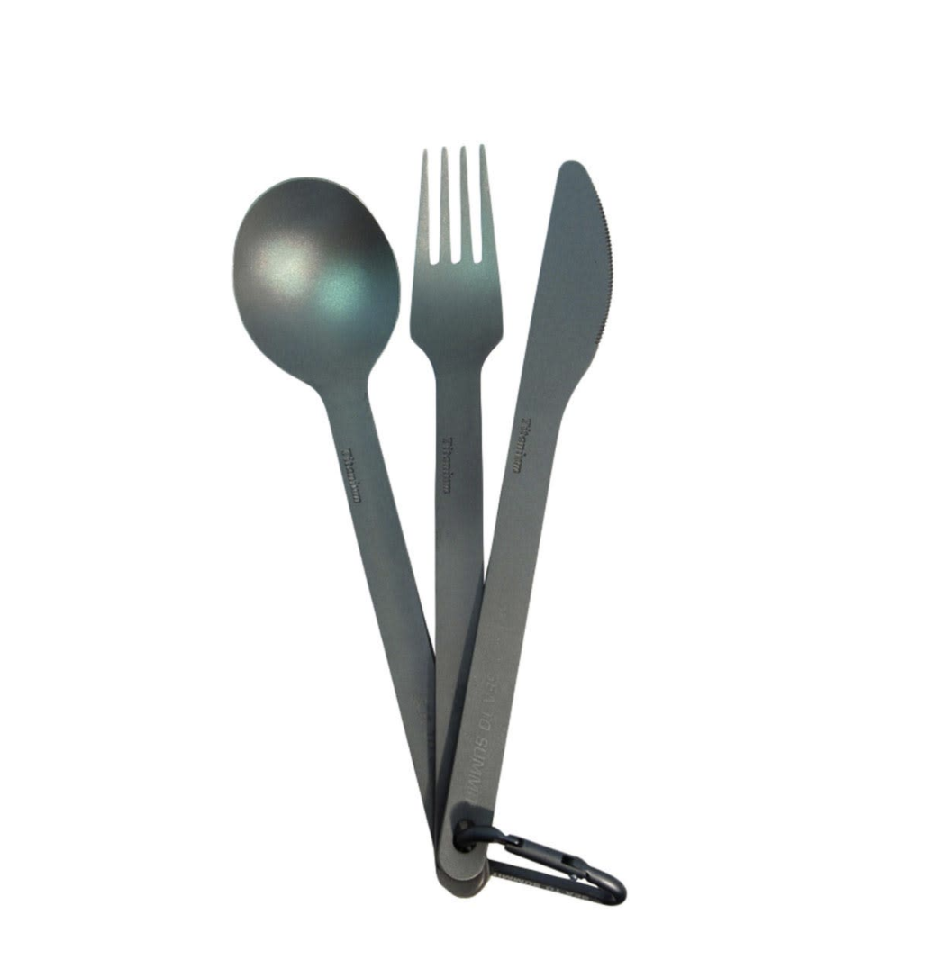 Sea To Summit Titan Knife, Fork & Spoon Set 超輕鈦餐具套裝