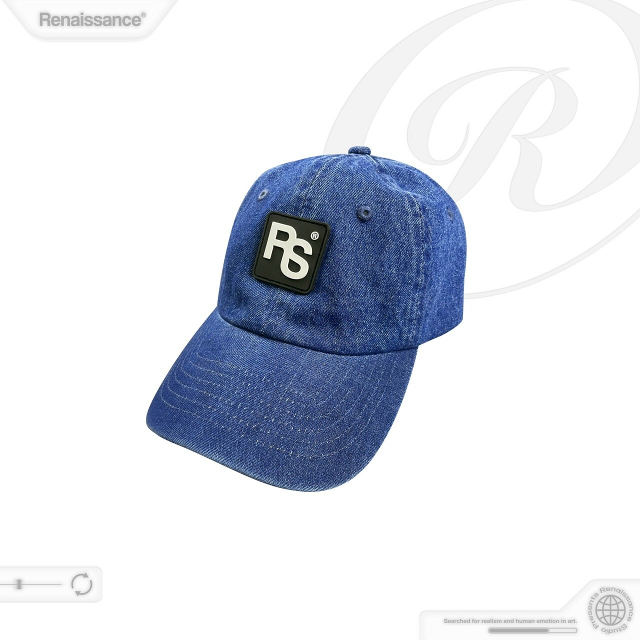 RENAISSANCE 限定款 單寧立體膠標Logo 牛仔老帽