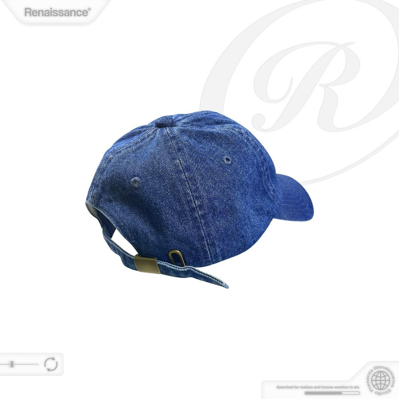 RENAISSANCE 限定款 單寧立體膠標Logo 牛仔老帽