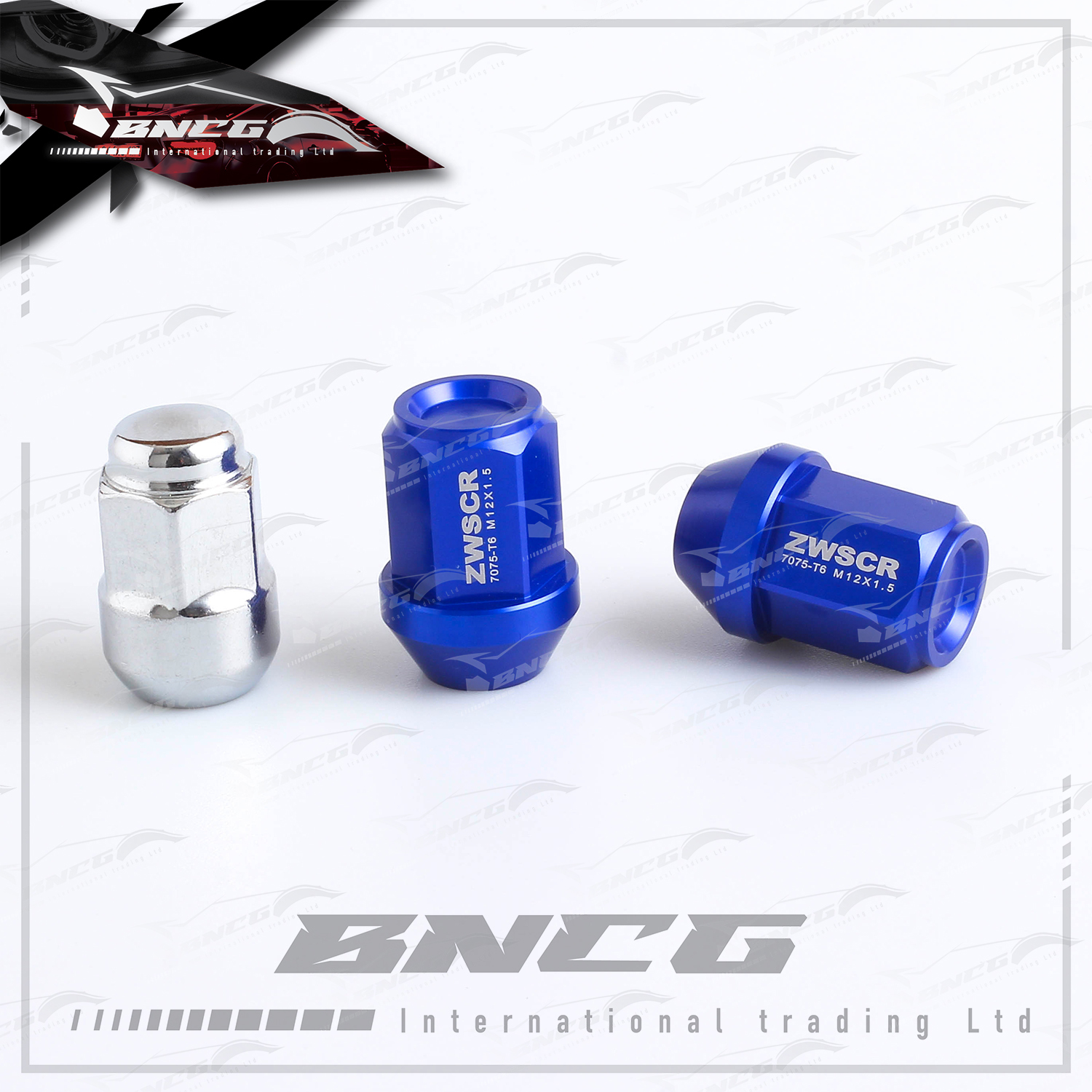 汽車輪圈 螺母改裝 輕量化 鋁合金7075-T6 鍛造螺帽 35mm 陽極氧化 不退色 【一套20入】短款凹槽版