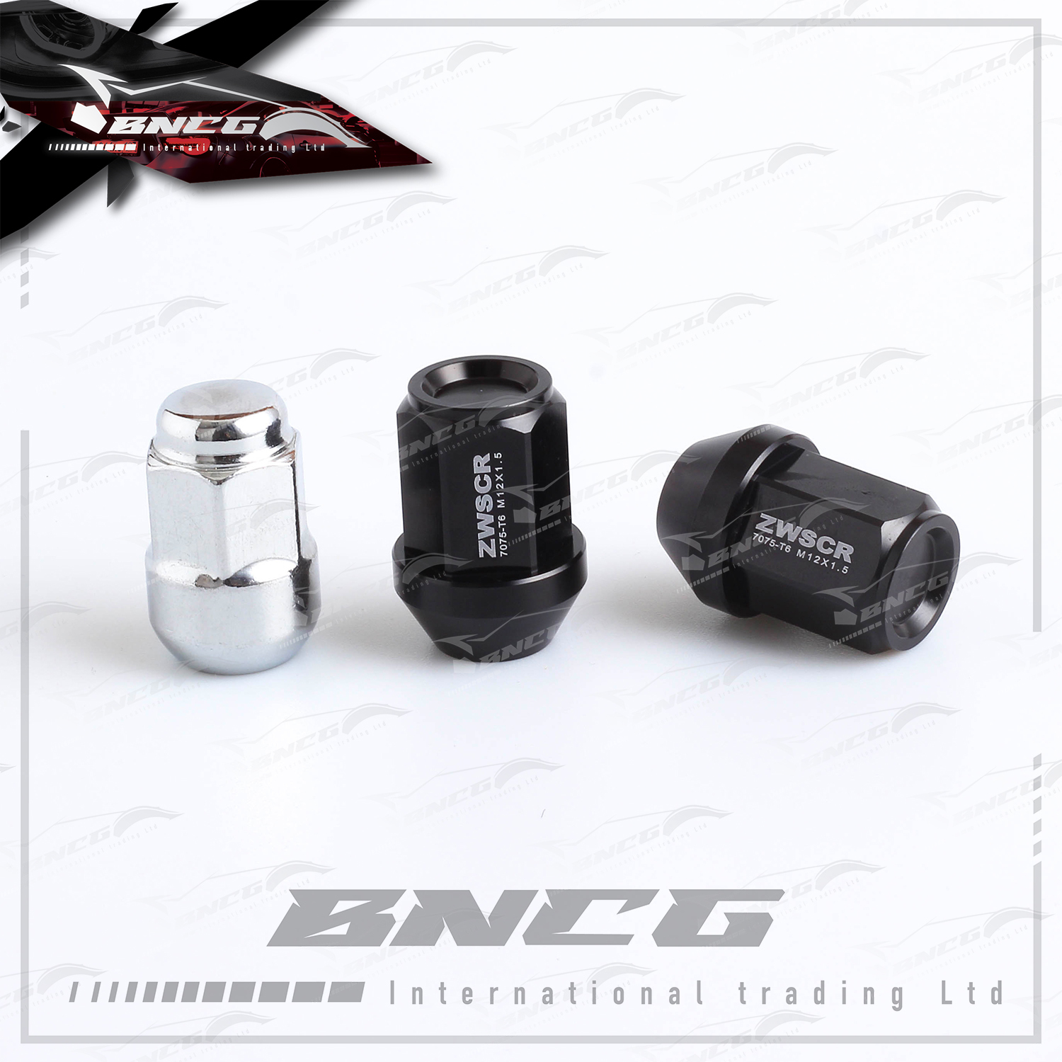 汽車輪圈 螺母改裝 輕量化 鋁合金7075-T6 鍛造螺帽 35mm 陽極氧化 不退色 【一套20入】短款凹槽版