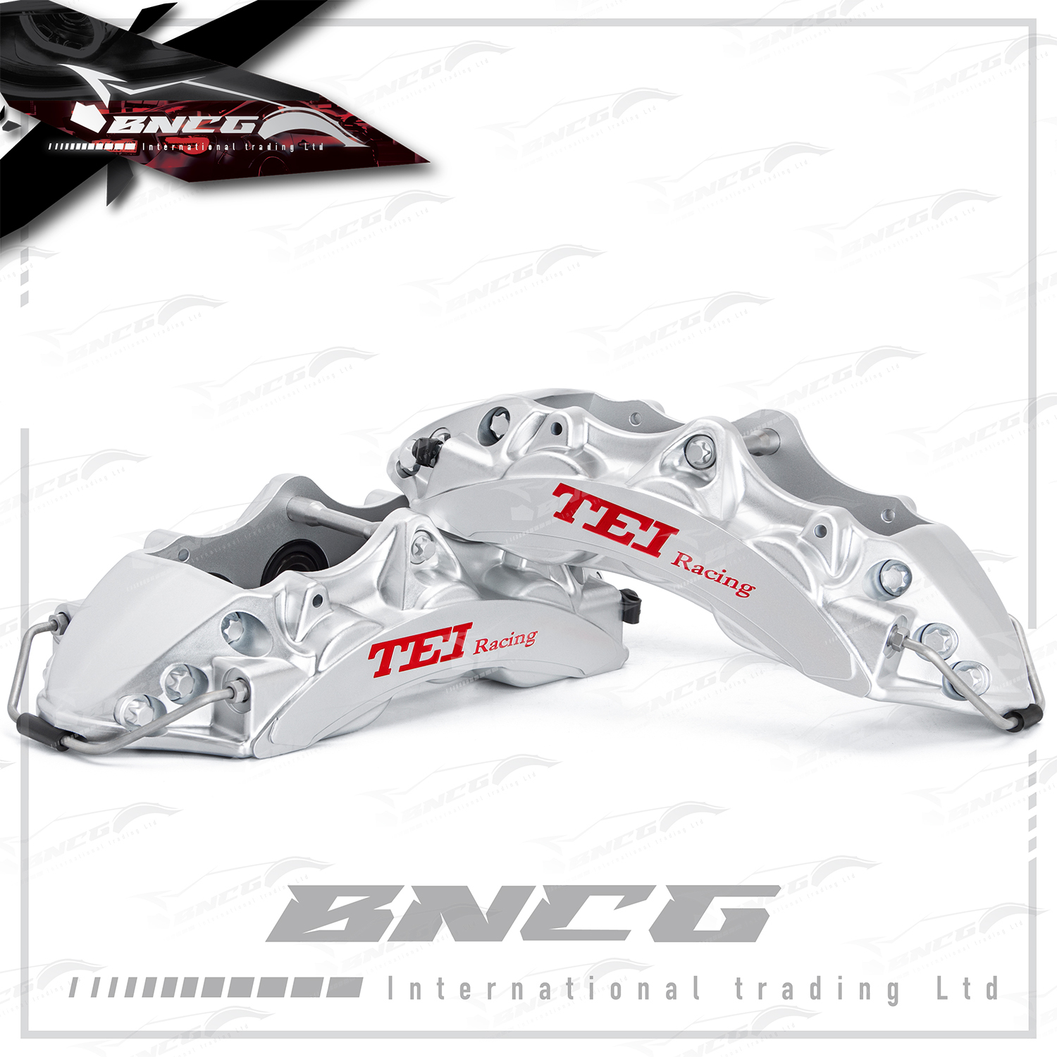 德國註冊 TEI Racing P60NS 兩片式鍛造 對向6活塞 煞車卡鉗 制動系統 套裝 卡鉗顏色可選 碟盤款式可選