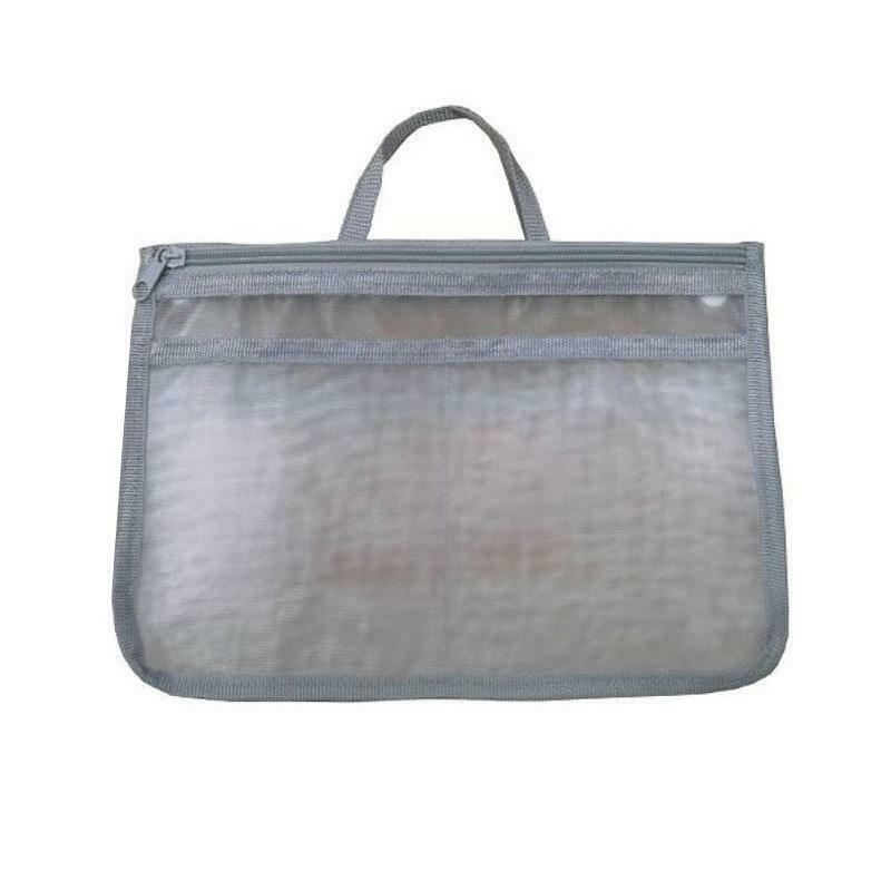 A5包中包收納袋/網狀灰色