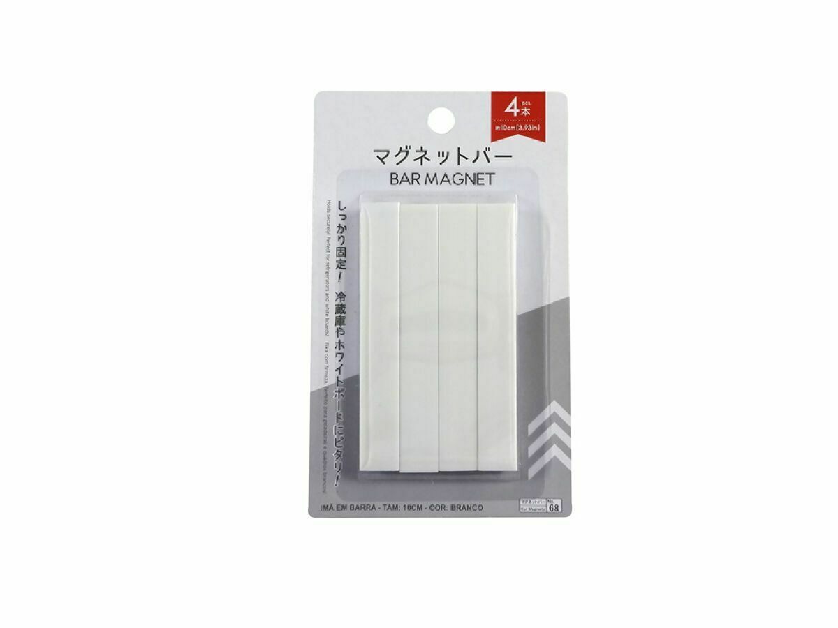 磁鐵條/白色10cm4入