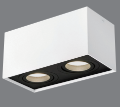 BRL 盒仔燈 方邊 孖頭  (白/黑/外白內黑)