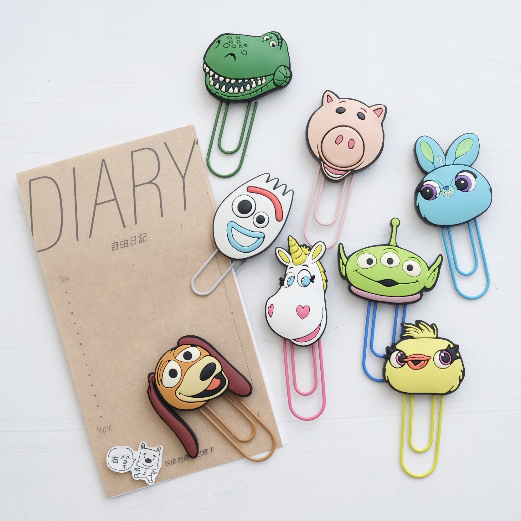 造型迴紋針 文件夾 迪士尼 玩具總動員4 Disney pixar